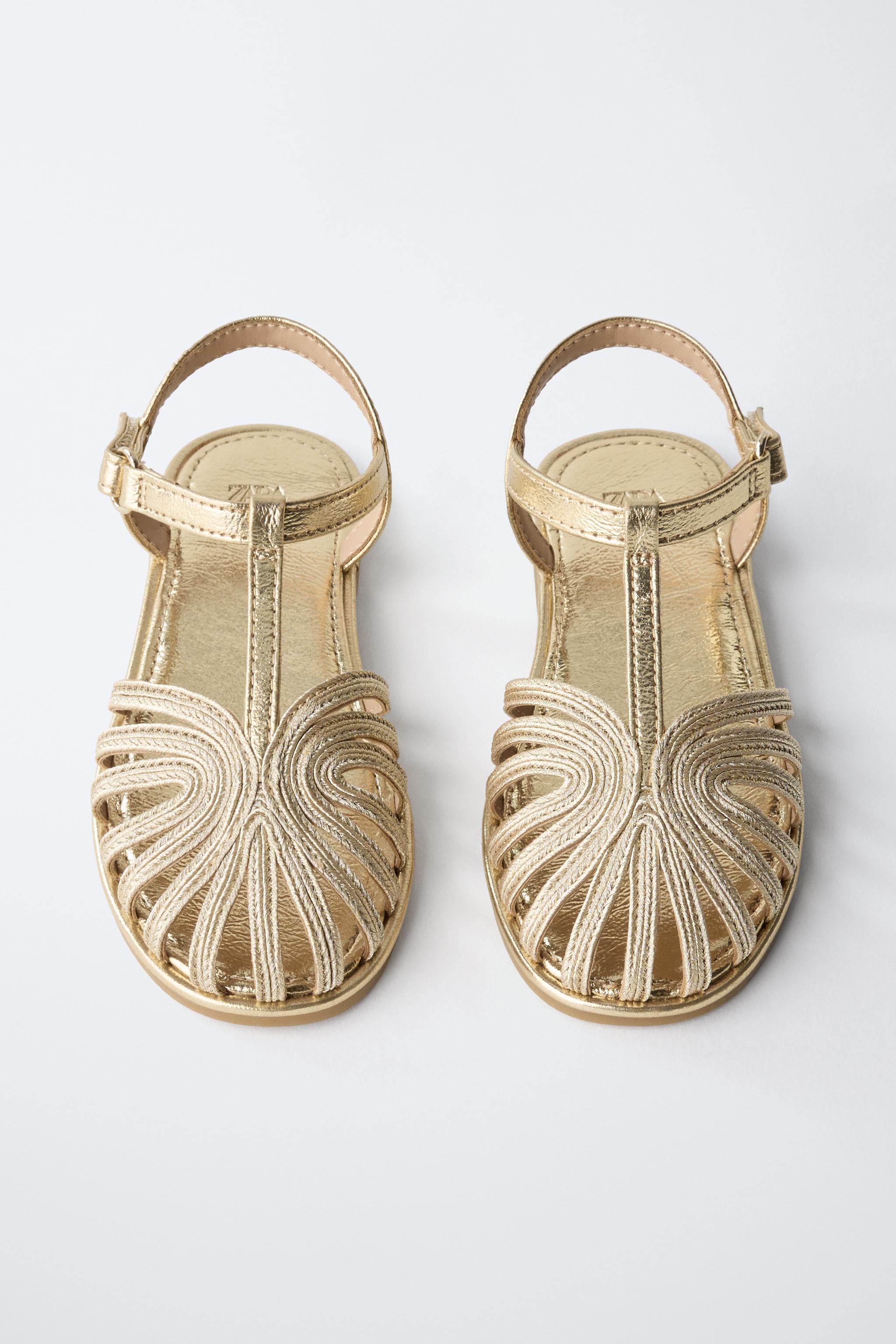 METALLIC FISHERMAN SANDALS